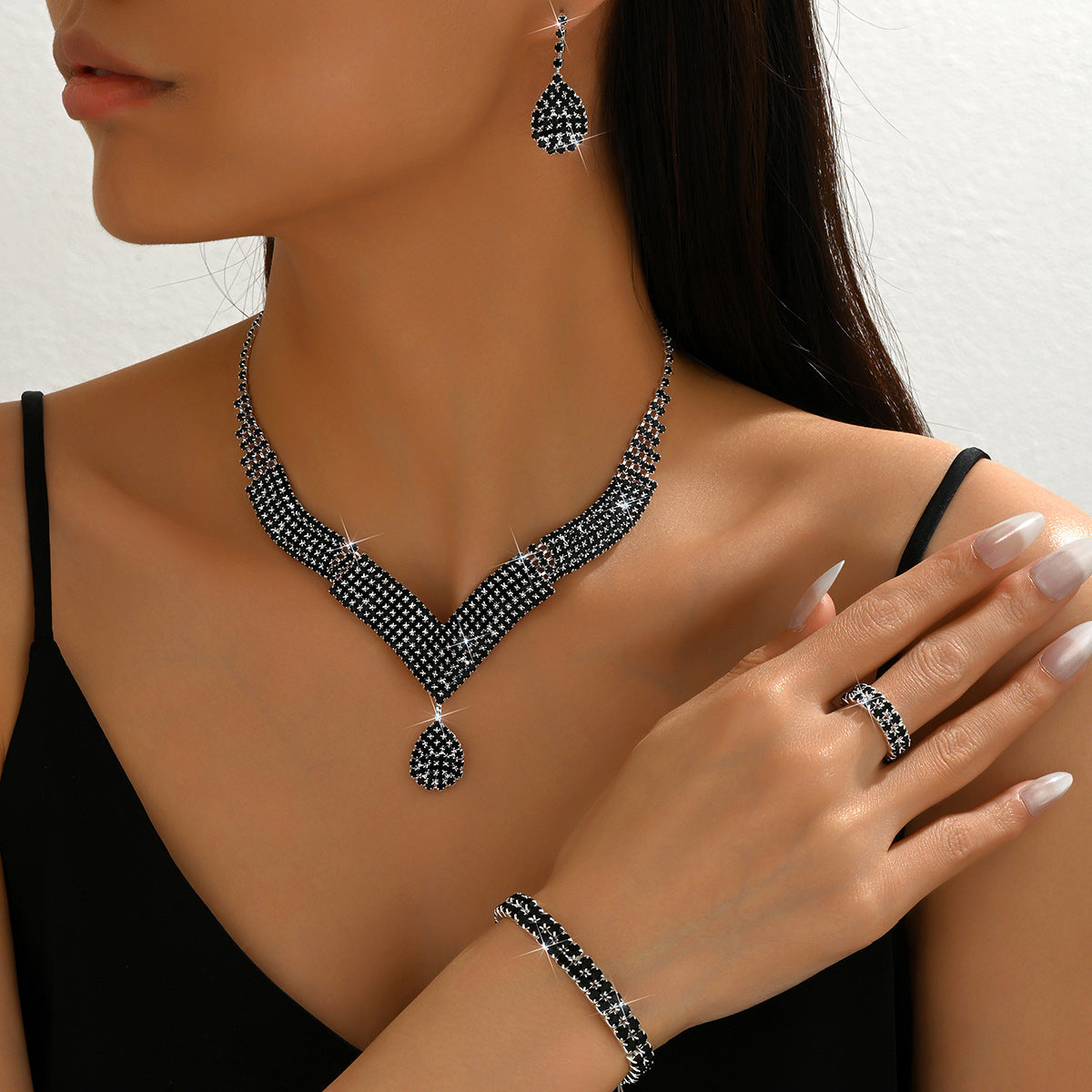 Cross-border High-grade Bride bracelet set