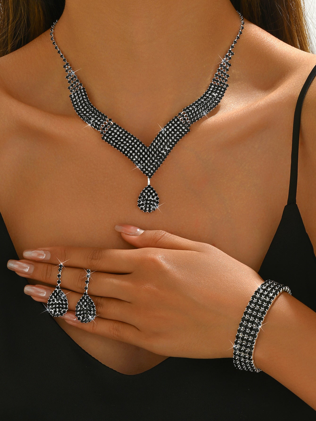 Cross-border High-grade Bride bracelet set